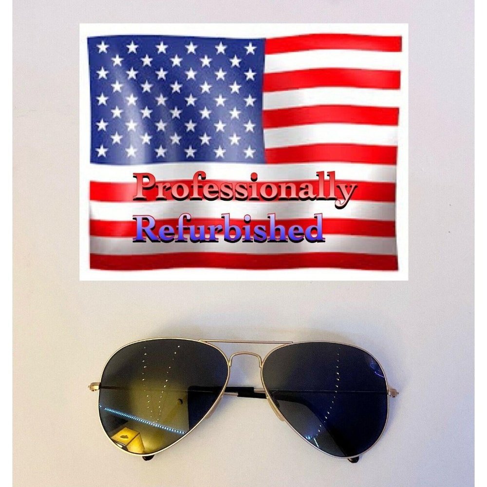 Ray Ban RB3025 Matte Gold Fashion Aviator Sunglass